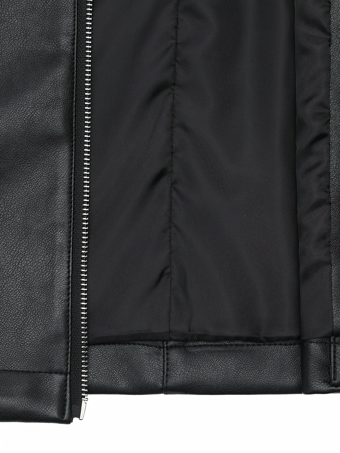 Waverly – Lässige PU- Lederjacke mit quadratischem Ausschnitt & Taillengürtel