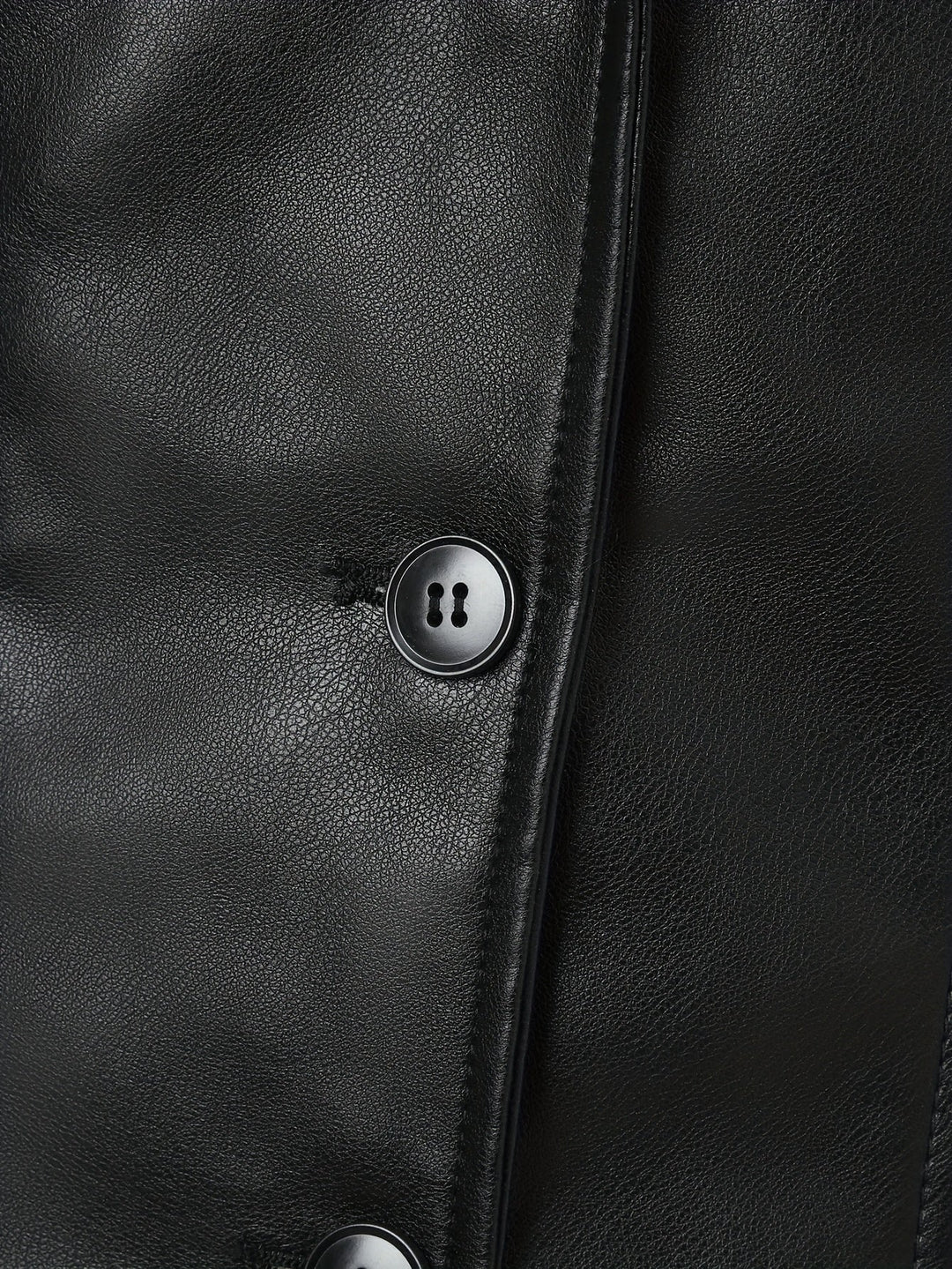 Atara – Eleganter PU- Ledermantel mit Revers & A-Linien-Schnitt