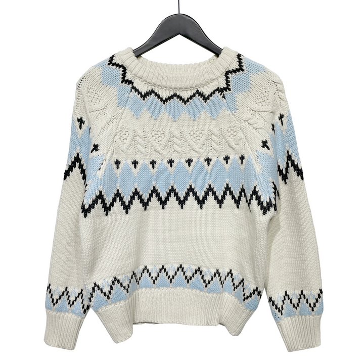 HELGA SCANDINAVIA GEOMETRISCHER PULLOVER