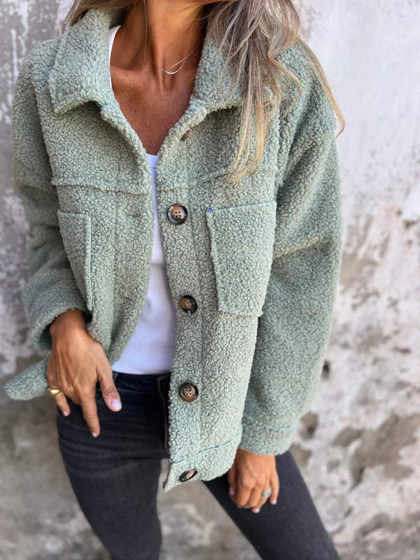 Dion | Kurze Wolljacke mit Revers