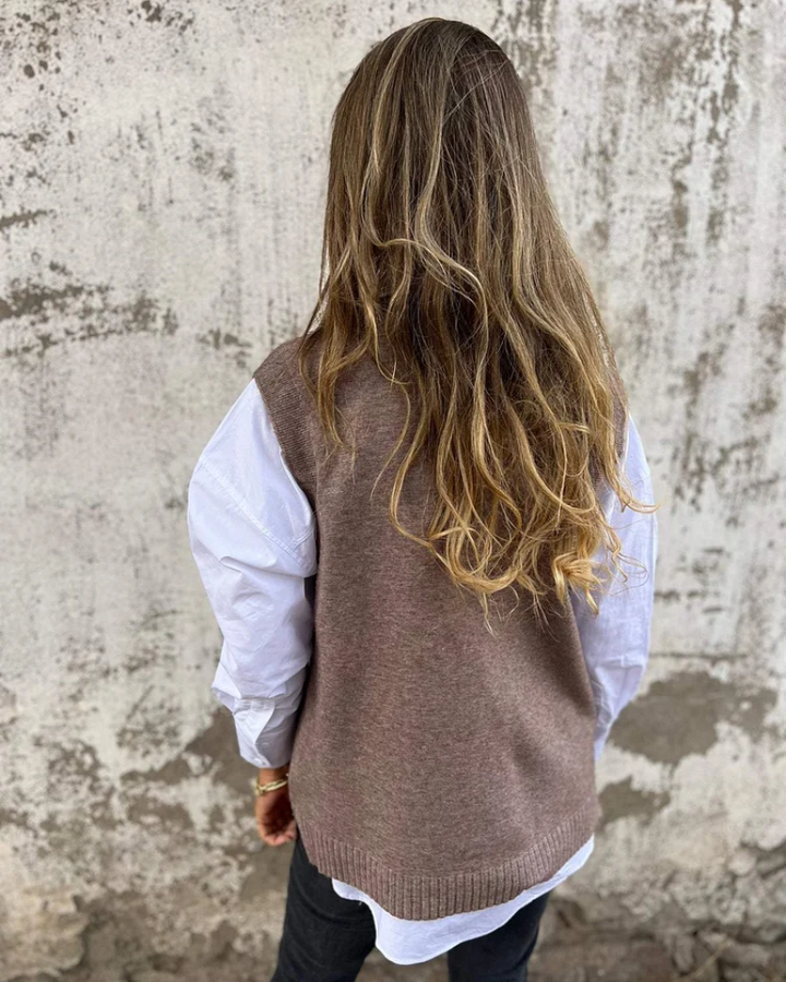 Claudia | Strick-Sweater Vest ohne Ärmel