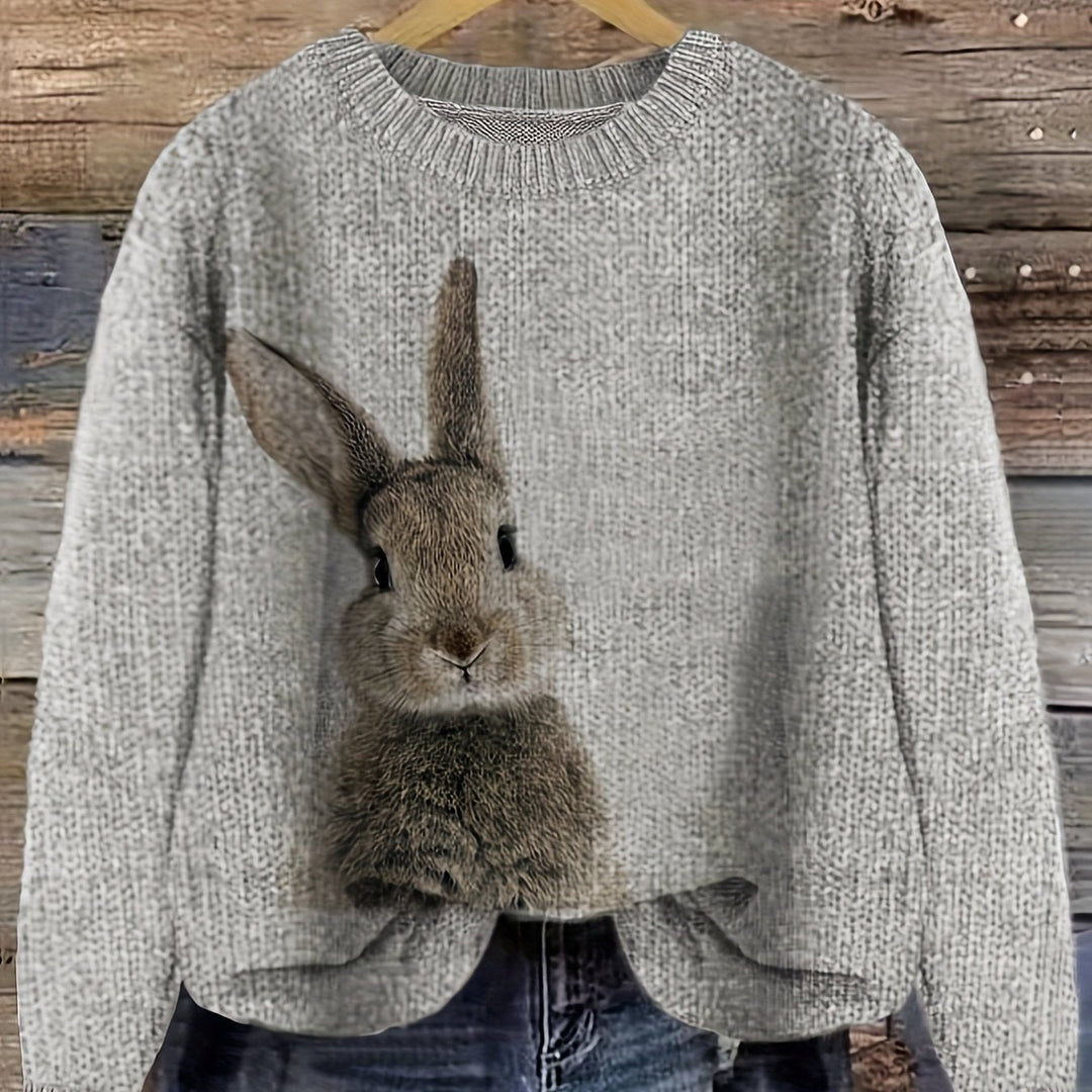 Deserae – Kuschelpullover mit süßem Hasenmotiv