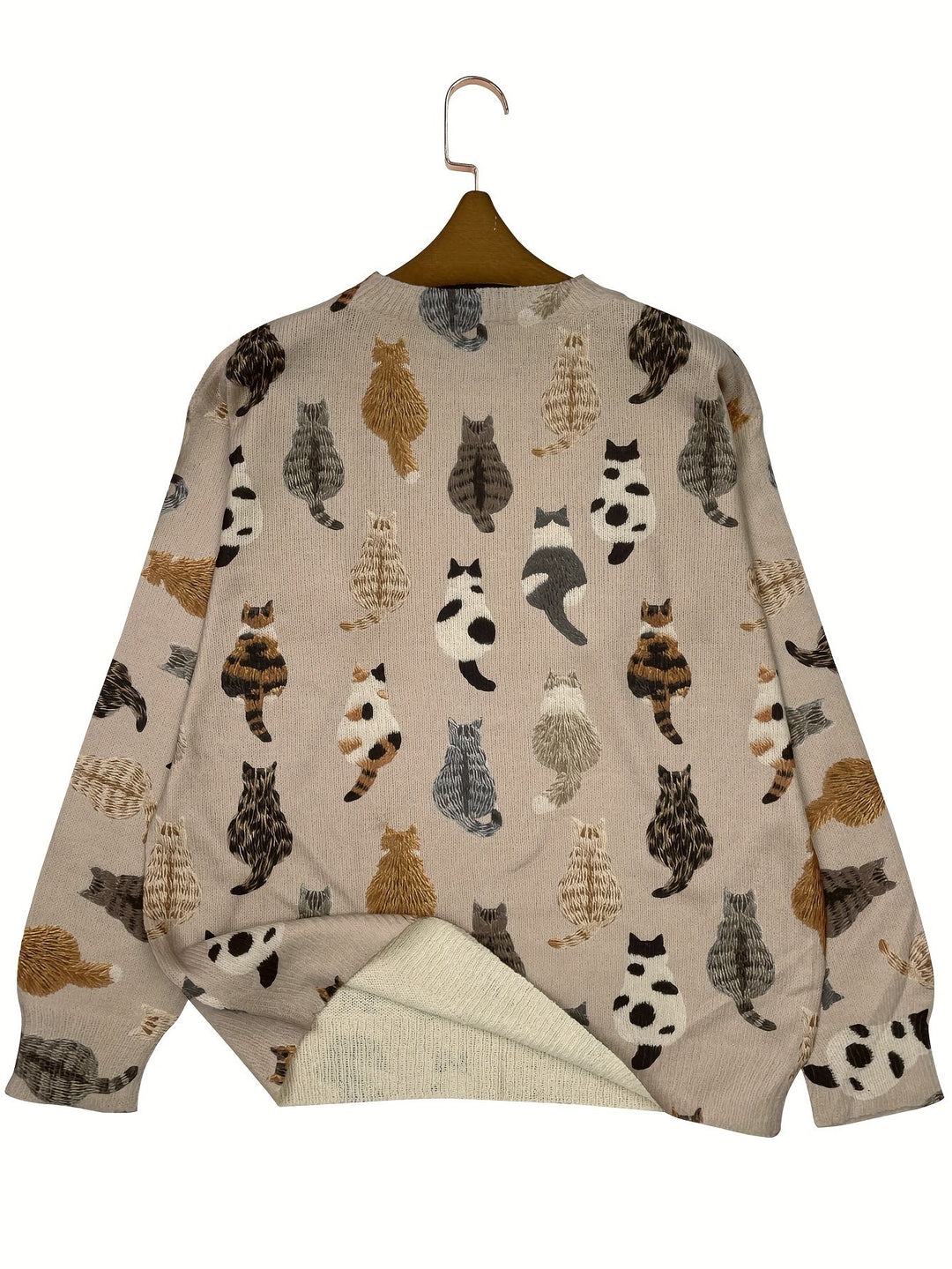 Delta – Leichter Pullover mit Katzen-Silhouette