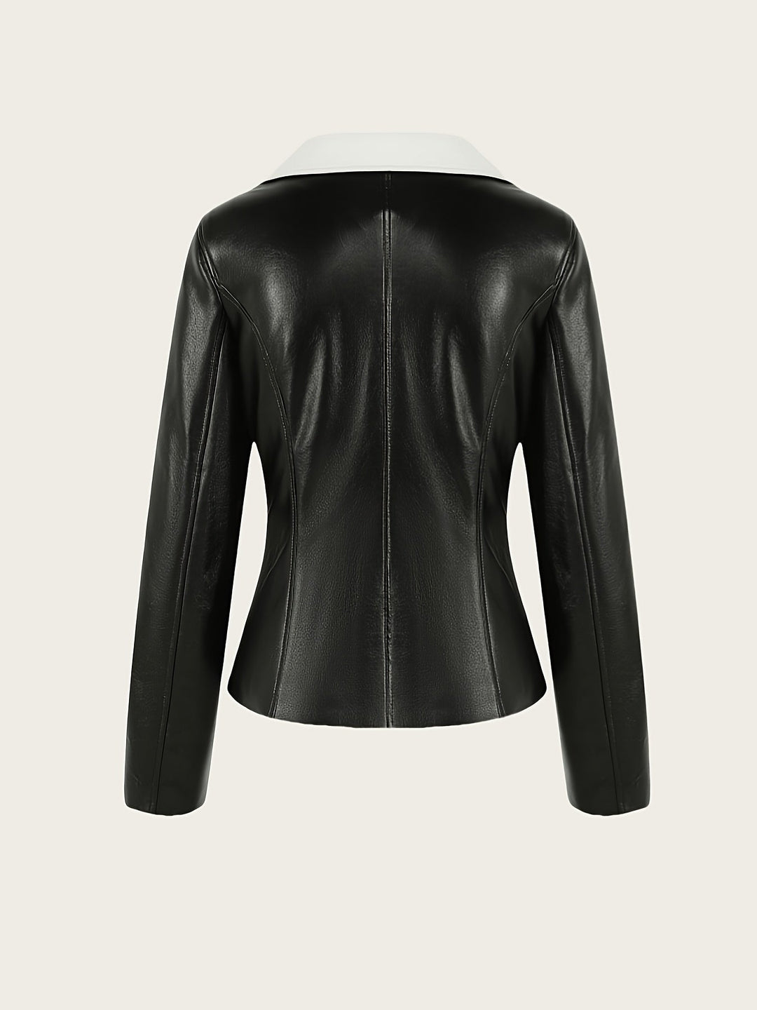 Darana – Damen PU- Lederjacke mit Reverskragen
