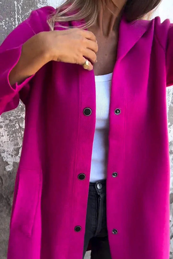 Elena | Lässige Kapuzenjacke mit Knopfleiste & langen Ärmeln