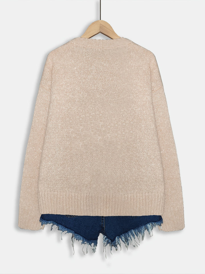 Ginny – Damen Pullover mit Katzen-Print