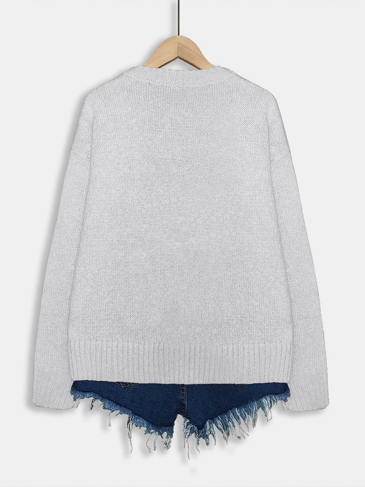 Gracen – Damen Pullover mit Eichhörnchen-Print