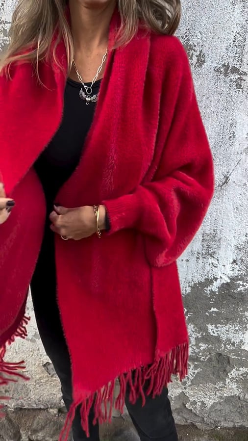 Brooke | Damenjacke mit langen Ärmeln & modischen Quasten