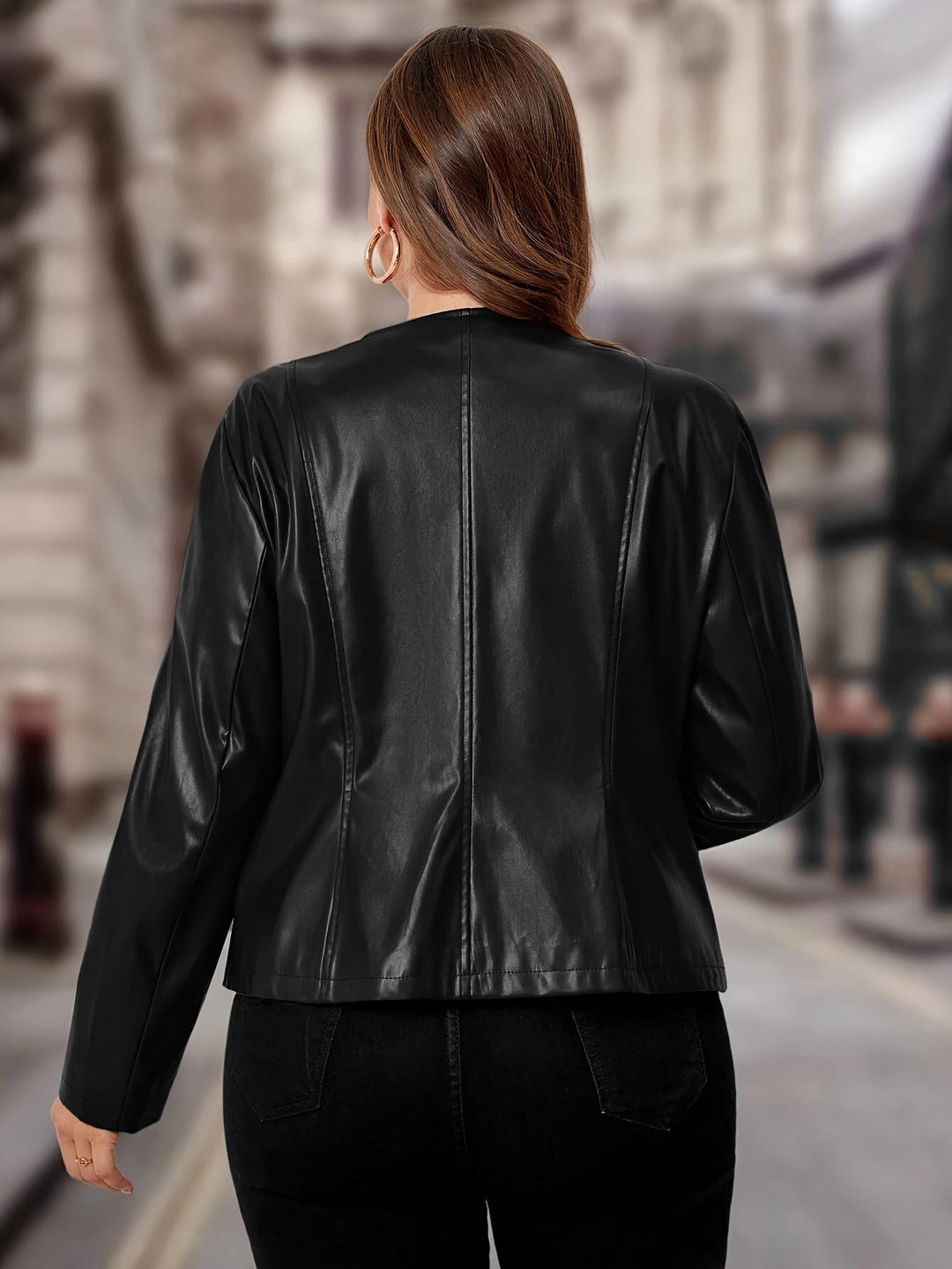 Calliope – Elegante Damen-Jacke mit Rundhalsausschnitt