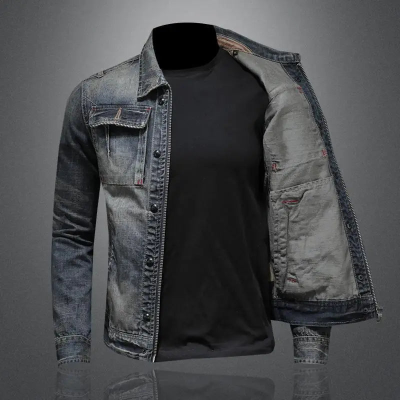 Carl™ - Retro-Jeansjacke
