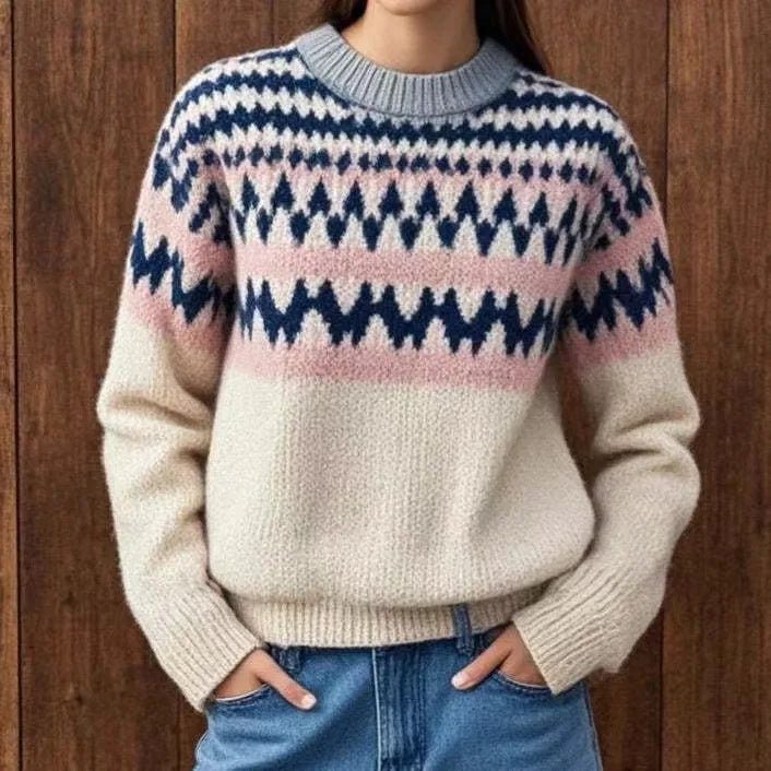MODA | Damen-Colorblock-Pullover
