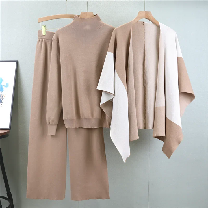 Nora – Elegants 3-teiligs Strickset