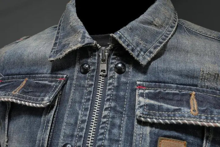 Carl™ - Retro-Jeansjacke
