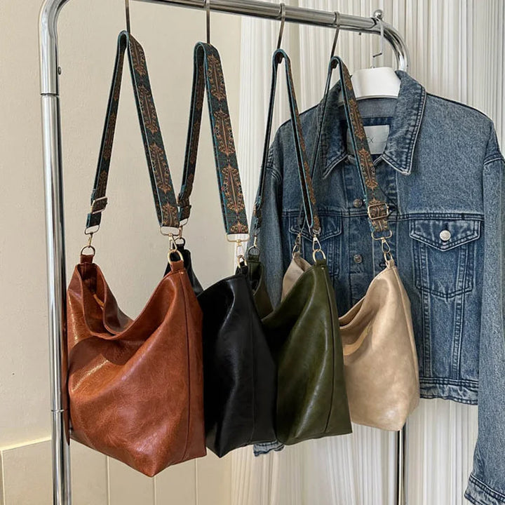 Chelsey - Vintage  Leder Umhängetasche