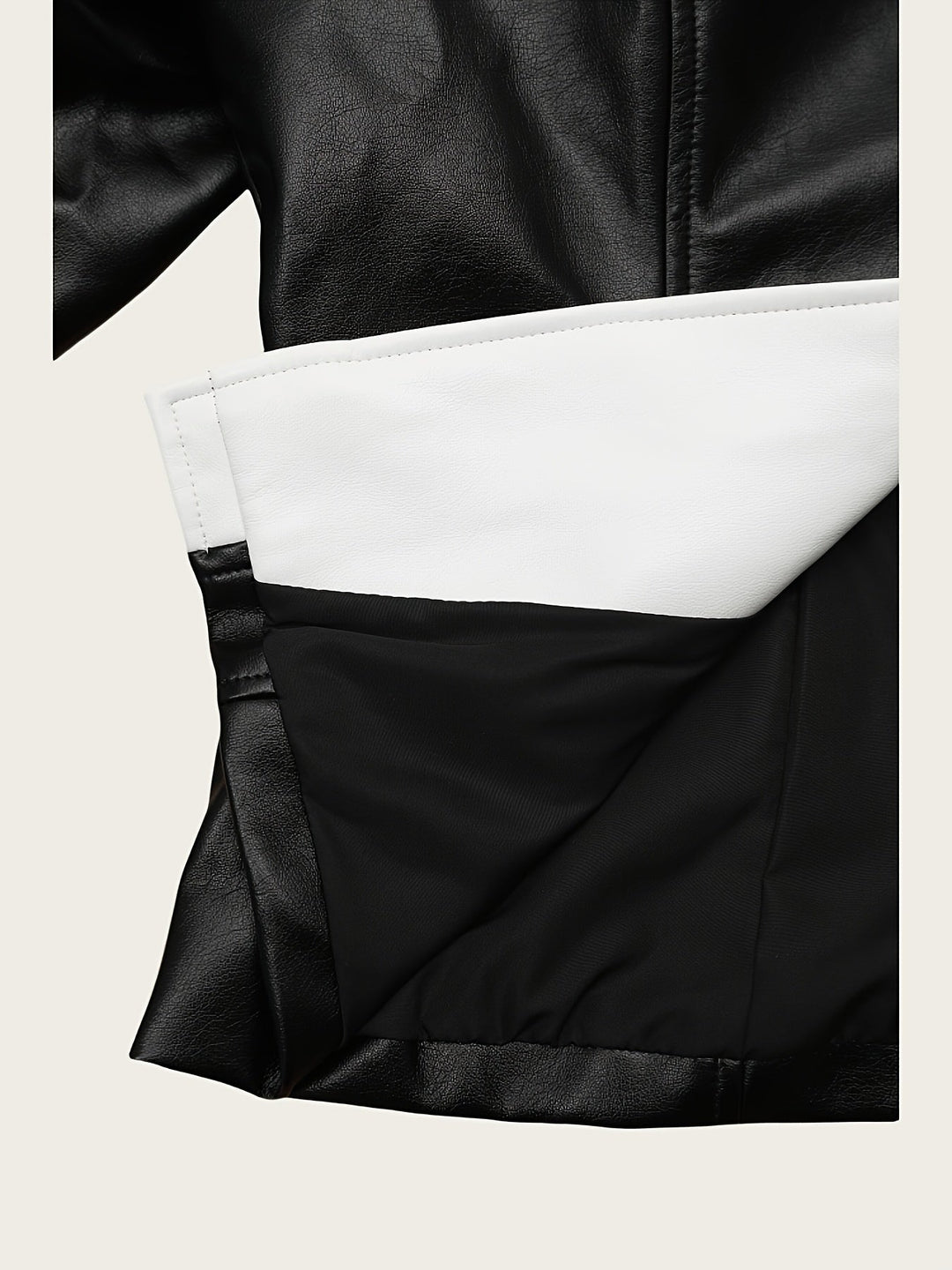 Darana – Damen PU- Lederjacke mit Reverskragen