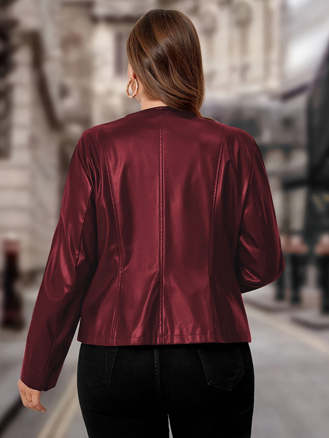 Calliope – Elegante Damen-Jacke mit Rundhalsausschnitt