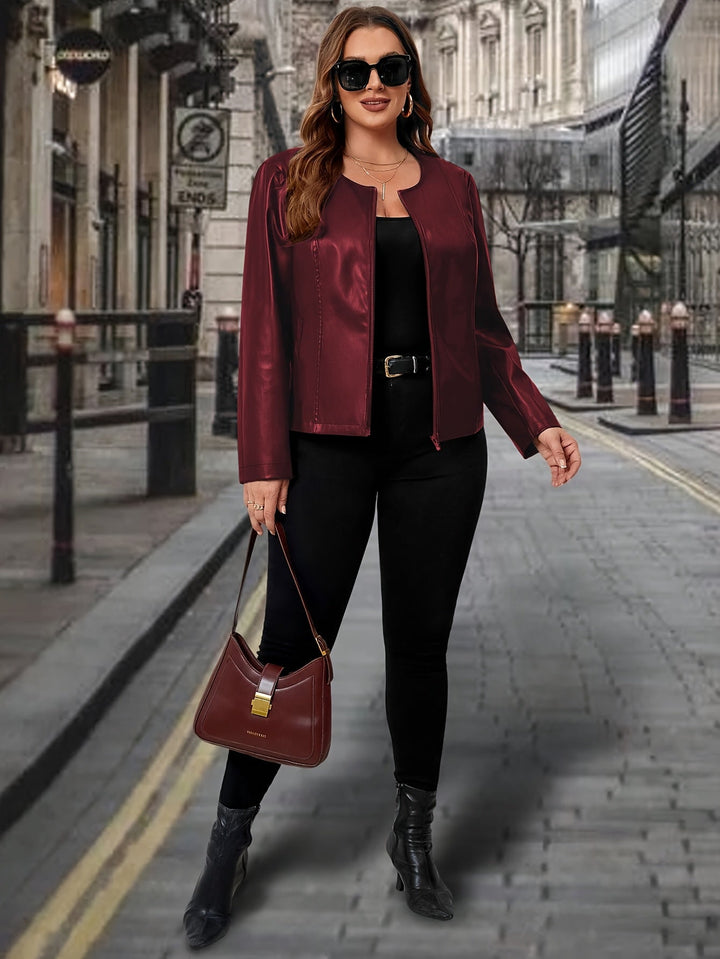 Calliope – Elegante Damen-Jacke mit Rundhalsausschnitt