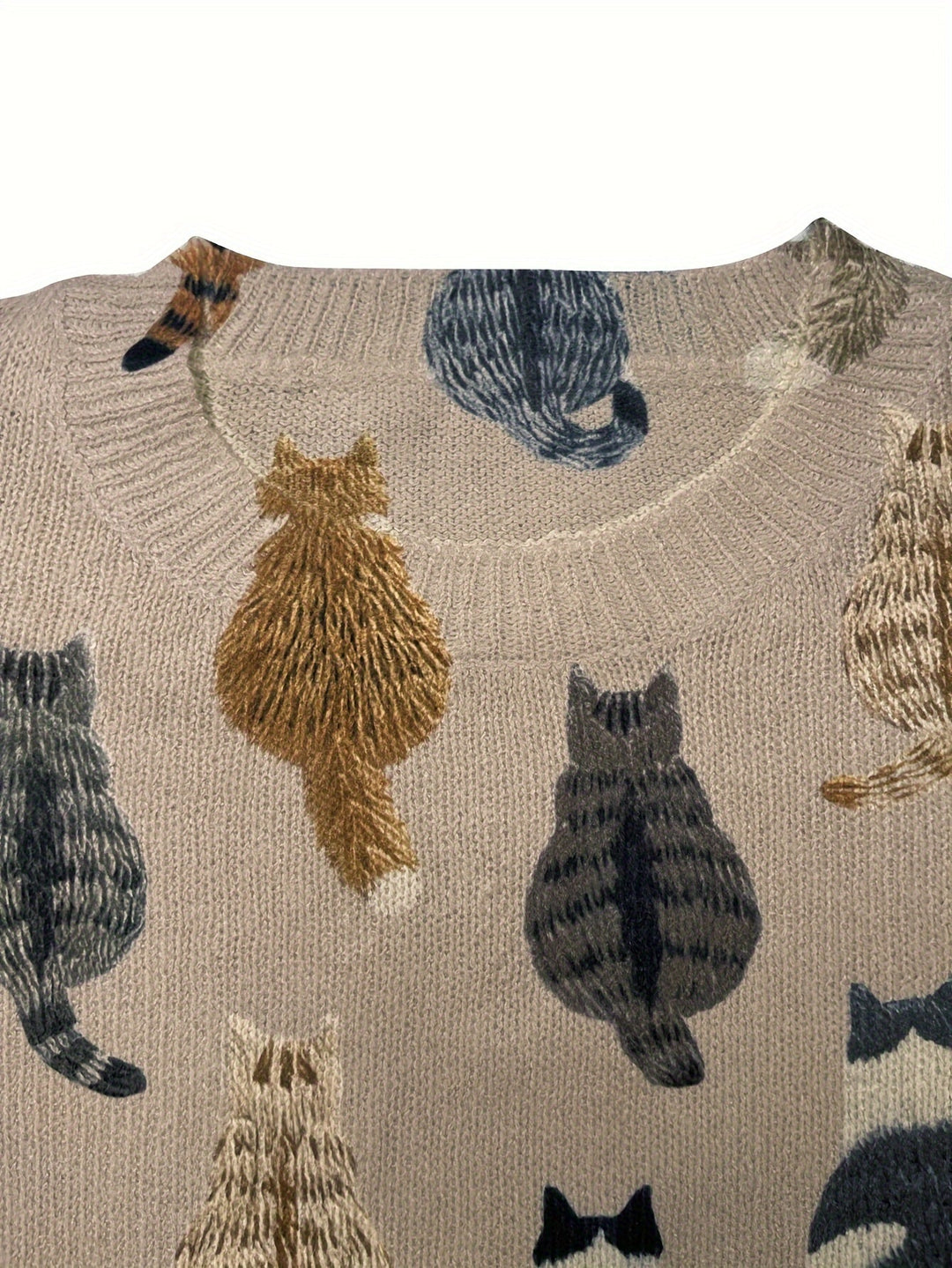 Delta – Leichter Pullover mit Katzen-Silhouette