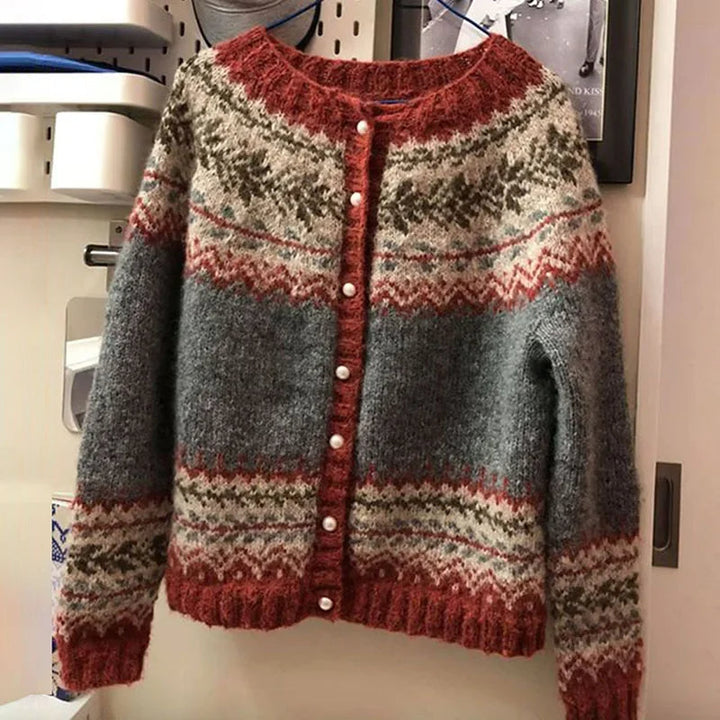 Atasha | Vintage Isländische Strickjacke