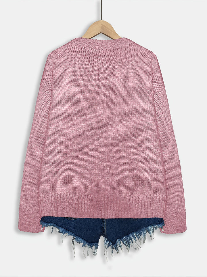 Gracen – Damen Pullover mit Eichhörnchen-Print