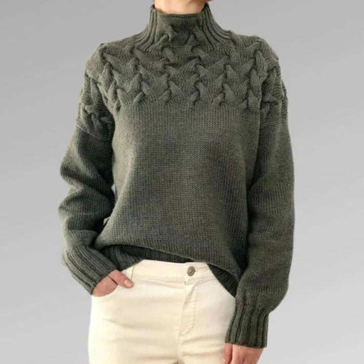 Babette™ | Gemütlicher Woll Strickpullover