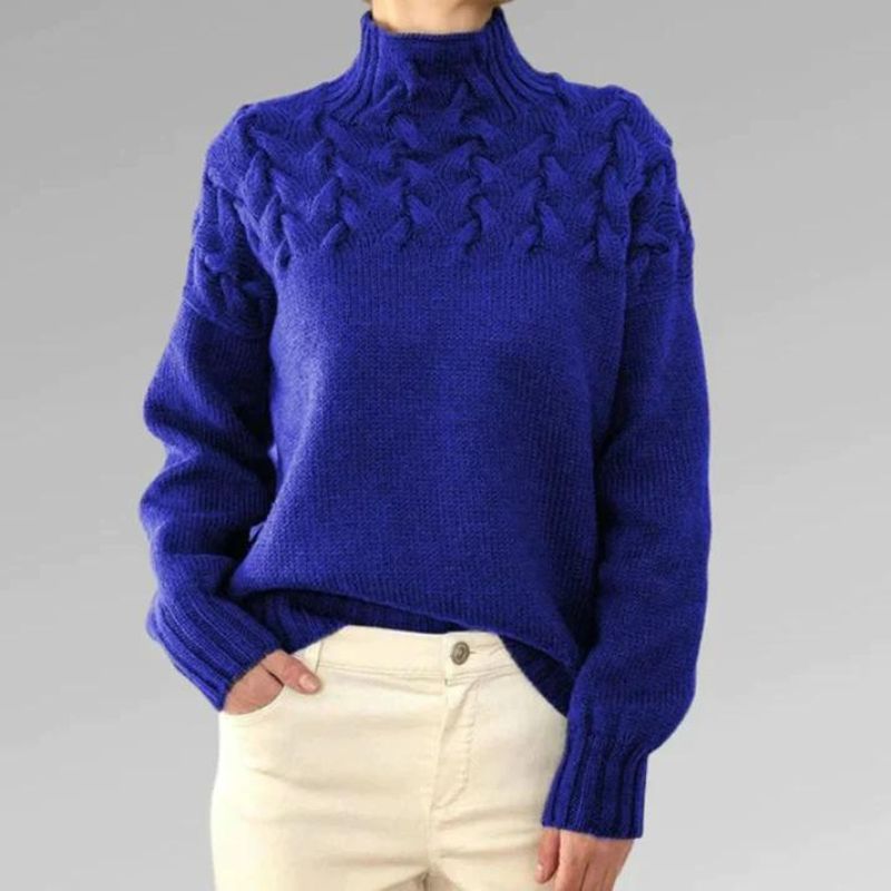 Babette™ | Gemütlicher Woll Strickpullover