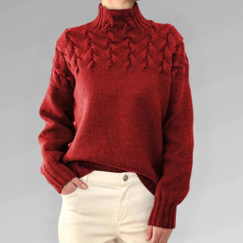 Babette™ | Gemütlicher Woll Strickpullover
