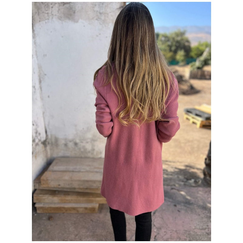 Leonie – Lässiger Frühherbst-Cardigan mit Reverskragen & offener Front