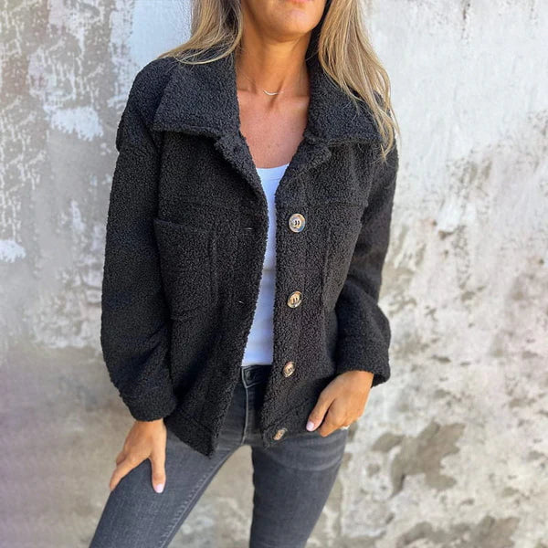 Dion | Kurze Wolljacke mit Revers